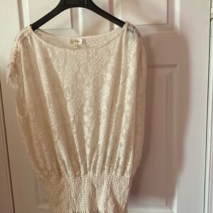 Anthro/deletes lace blouse